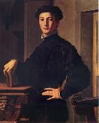 BRONZINO, Agnolo Portrait of a young man oil painting on canvas